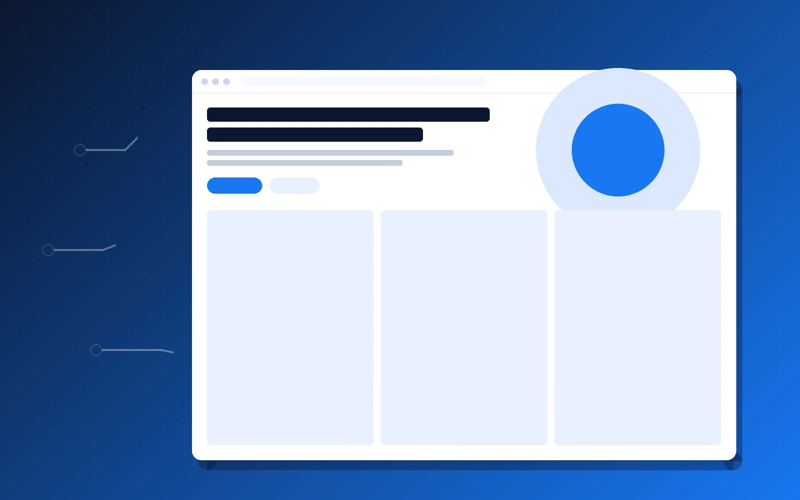 Abstract website layout illustration