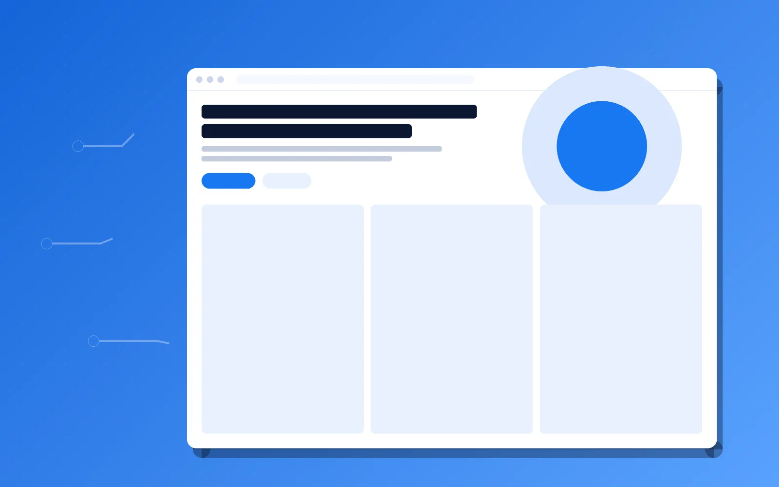 Illustration of a custom website layout (demo image)